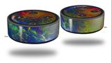 Skin Wrap Decal Set 2 Pack for Amazon Echo Dot 2 - Fireworks (2nd Generation ONLY - Echo NOT INCLUDED)