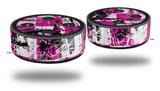 Skin Wrap Decal Set 2 Pack for Amazon Echo Dot 2 - Pink Graffiti (2nd Generation ONLY - Echo NOT INCLUDED)