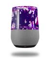 Decal Style Skin Wrap for Google Home Original - Purple Checker Graffiti (GOOGLE HOME NOT INCLUDED)