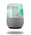 Decal Style Skin Wrap for Google Home Original - Brushed Circles Seafoam (GOOGLE HOME NOT INCLUDED)