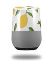 Decal Style Skin Wrap for Google Home Original - Lemon Leaves White (GOOGLE HOME NOT INCLUDED)