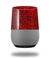Decal Style Skin Wrap for Google Home Original - Folder Doodles Red (GOOGLE HOME NOT INCLUDED)