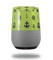 Decal Style Skin Wrap for Google Home Original - Nautical Anchors Away 02 Sage Green (GOOGLE HOME NOT INCLUDED)