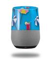 Decal Style Skin Wrap for Google Home Original - Beach Party Umbrellas Blue Medium (GOOGLE HOME NOT INCLUDED)