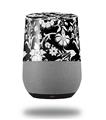 Decal Style Skin Wrap for Google Home Original - Black and White Flower (GOOGLE HOME NOT INCLUDED)