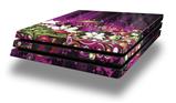 Vinyl Decal Skin Wrap compatible with Sony PlayStation 4 Pro Console Grungy Flower Bouquet (PS4 NOT INCLUDED)