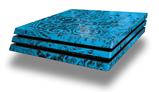Vinyl Decal Skin Wrap compatible with Sony PlayStation 4 Pro Console Folder Doodles Blue Medium (PS4 NOT INCLUDED)