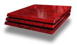 Vinyl Decal Skin Wrap compatible with Sony PlayStation 4 Pro Console Folder Doodles Red (PS4 NOT INCLUDED)