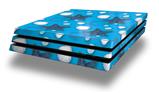 Vinyl Decal Skin Wrap compatible with Sony PlayStation 4 Pro Console Starfish and Sea Shells Blue Medium (PS4 NOT INCLUDED)