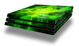 Vinyl Decal Skin Wrap compatible with Sony PlayStation 4 Pro Console Cubic Shards Green (PS4 NOT INCLUDED)