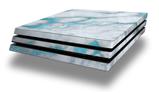 Vinyl Decal Skin Wrap compatible with Sony PlayStation 4 Pro Console Mint Gilded Marble (PS4 NOT INCLUDED)