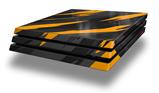 Vinyl Decal Skin Wrap compatible with Sony PlayStation 4 Pro Console Jagged Camo Orange (PS4 NOT INCLUDED)