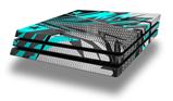 Vinyl Decal Skin Wrap compatible with Sony PlayStation 4 Pro Console Baja 0032 Neon Teal (PS4 NOT INCLUDED)