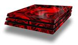 Vinyl Decal Skin Wrap compatible with Sony PlayStation 4 Pro Console Liquid Metal Chrome Red (PS4 NOT INCLUDED)