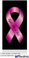 Fight Like a Girl Breast Cancer Pink Ribbon on Black Garage Decor Shop Banner 36"x72"