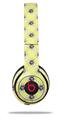 WraptorSkinz Skin Decal Wrap compatible with Beats Solo 2 and Solo 3 Wireless Headphones Kearas Daisies Yellow (HEADPHONES NOT INCLUDED)