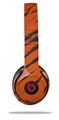 WraptorSkinz Skin Decal Wrap compatible with Beats Solo 2 and Solo 3 Wireless Headphones Tie Dye Bengal Belly Stripes (HEADPHONES NOT INCLUDED)