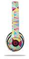 WraptorSkinz Skin Decal Wrap compatible with Beats Solo 2 and Solo 3 Wireless Headphones Brushed Geometric Vertical (HEADPHONES NOT INCLUDED)