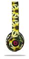 WraptorSkinz Skin Decal Wrap compatible with Beats Solo 2 and Solo 3 Wireless Headphones Daisies Yellow (HEADPHONES NOT INCLUDED)