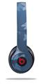 WraptorSkinz Skin Decal Wrap compatible with Beats Solo 2 and Solo 3 Wireless Headphones Bokeh Butterflies Blue (HEADPHONES NOT INCLUDED)