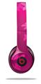 WraptorSkinz Skin Decal Wrap compatible with Beats Solo 2 and Solo 3 Wireless Headphones Bokeh Butterflies Hot Pink (HEADPHONES NOT INCLUDED)