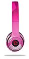 WraptorSkinz Skin Decal Wrap compatible with Beats Solo 2 and Solo 3 Wireless Headphones Bokeh Hex Hot Pink (HEADPHONES NOT INCLUDED)