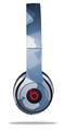 WraptorSkinz Skin Decal Wrap compatible with Beats Solo 2 and Solo 3 Wireless Headphones Bokeh Squared Blue (HEADPHONES NOT INCLUDED)