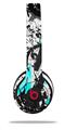 WraptorSkinz Skin Decal Wrap compatible with Beats Solo 2 and Solo 3 Wireless Headphones Baja 0018 Neon Teal (HEADPHONES NOT INCLUDED)