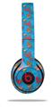 WraptorSkinz Skin Decal Wrap compatible with Beats Solo 2 and Solo 3 Wireless Headphones Crabs and Shells Blue Medium (HEADPHONES NOT INCLUDED)