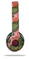 WraptorSkinz Skin Decal Wrap compatible with Beats Solo 2 and Solo 3 Wireless Headphones Famingos and Flowers Pink (HEADPHONES NOT INCLUDED)