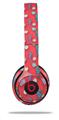WraptorSkinz Skin Decal Wrap compatible with Beats Solo 2 and Solo 3 Wireless Headphones Seahorses and Shells Coral (HEADPHONES NOT INCLUDED)