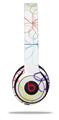 WraptorSkinz Skin Decal Wrap compatible with Beats Solo 2 and Solo 3 Wireless Headphones Kearas Flowers on White (HEADPHONES NOT INCLUDED)