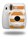 WraptorSkinz Skin Decal Wrap compatible with Fujifilm Mini 8 Camera Psycho Stripes Orange and White (CAMERA NOT INCLUDED)