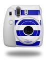 WraptorSkinz Skin Decal Wrap compatible with Fujifilm Mini 8 Camera Psycho Stripes Blue and White (CAMERA NOT INCLUDED)
