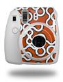 WraptorSkinz Skin Decal Wrap compatible with Fujifilm Mini 8 Camera Locknodes 03 Burnt Orange (CAMERA NOT INCLUDED)