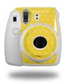 WraptorSkinz Skin Decal Wrap compatible with Fujifilm Mini 8 Camera Hearts Yellow On White (CAMERA NOT INCLUDED)