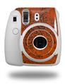 WraptorSkinz Skin Decal Wrap compatible with Fujifilm Mini 8 Camera Folder Doodles Burnt Orange (CAMERA NOT INCLUDED)