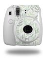 WraptorSkinz Skin Decal Wrap compatible with Fujifilm Mini 8 Camera Watercolor Leaves White (CAMERA NOT INCLUDED)