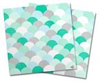WraptorSkinz Vinyl Craft Cutter Designer 12x12 Sheets Brushed Circles Seafoam - 2 Pack