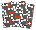 WraptorSkinz Vinyl Craft Cutter Designer 12x12 Sheets Locknodes 04 Red - 2 Pack
