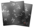 WraptorSkinz Vinyl Craft Cutter Designer 12x12 Sheets Bokeh Butterflies Grey - 2 Pack