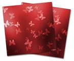 WraptorSkinz Vinyl Craft Cutter Designer 12x12 Sheets Bokeh Butterflies Red - 2 Pack
