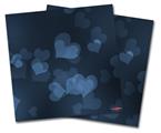 WraptorSkinz Vinyl Craft Cutter Designer 12x12 Sheets Bokeh Hearts Blue - 2 Pack