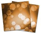 WraptorSkinz Vinyl Craft Cutter Designer 12x12 Sheets Bokeh Hex Orange - 2 Pack