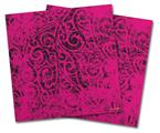 WraptorSkinz Vinyl Craft Cutter Designer 12x12 Sheets Folder Doodles Fuchsia - 2 Pack