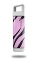 Skin Decal Wrap for Clean Bottle Square Titan Plastic 25oz Zebra Skin Pink (BOTTLE NOT INCLUDED)