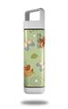 Skin Decal Wrap for Clean Bottle Square Titan Plastic 25oz Birds Butterflies and Flowers (BOTTLE NOT INCLUDED)