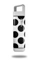Skin Decal Wrap for Clean Bottle Square Titan Plastic 25oz Kearas Polka Dots White And Black (BOTTLE NOT INCLUDED)