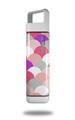 Skin Decal Wrap for Clean Bottle Square Titan Plastic 25oz Brushed Circles Pink (BOTTLE NOT INCLUDED)