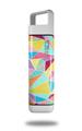 Skin Decal Wrap for Clean Bottle Square Titan Plastic 25oz Brushed Geometric (BOTTLE NOT INCLUDED)